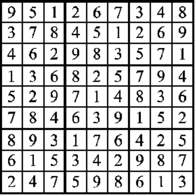 November sudoku answers